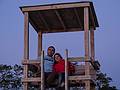 Sati and Melody watching the sunset at Skaket Beach.<br />June 20, 2013 - Orleans, Cape Cod, Massachusetts.