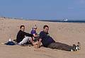 Melody, Joyce, and Sati relaxing on Wood End beach.<br />June 21, 2013 - Provincetown, Cape Cod, Massachusetts.