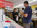 Melody and Sati buying some salt water taffy.<br />June 21, 2013 - Provincetown, Cape Cod, Massachusetts.