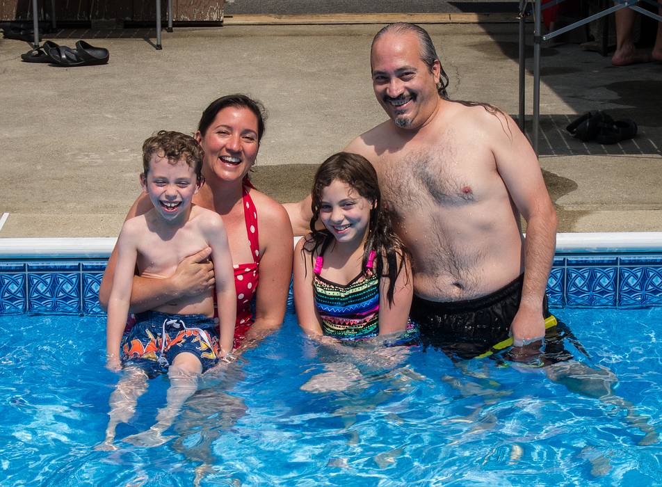 Matthew, Melody, Miranda, and Carl.<br />June 23, 2013 - At Marie's in Lawrence, Massachusetts.