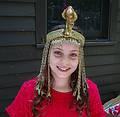 Miranda as Cleopatra.<br />Matthew's 7th birthday party.<br />June 29, 2013 - At Carl and Holly's in Mendon, Massachusetts.