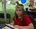 Miranda as Cleopatra.<br />Matthew's 7th birthday party.<br />June 29, 2013 - At Carl and Holly's in Mendon, Massachusetts.