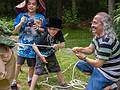 Gavin, Matthew, and Carl at the Feat of Strength.<br />Matthew's 7th birthday party.<br />June 29, 2013 - At Carl and Holly's in Mendon, Massachusetts.