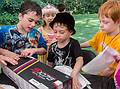 Matthew opening presents.<br />Matthew's 7th birthday party.<br />June 29, 2013 - At Carl and Holly's in Mendon, Massachusetts.