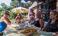Baiba, Paul, Joyce, Marie, Joyce, and Marian.<br />July 17, 2013 - At Marie's in Lawrence, Massachusetts.