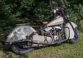 A 1950ish Indian motorcycle.<br />Antique auto show at Skips Snack Bar.<br />Juley 27, 2013 - Merrimac, Massachusetts.