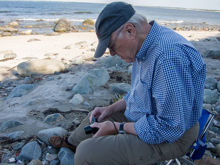 John and his new camera.<br />July 30, 2013 - Sandy Point State Reservation, Plum Island, Massachusetts.