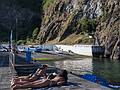 July 9, 2013 - Porto da Caloura in Agua da Pau, Sao Miguel, Azores, Portugal.