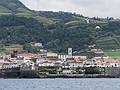 View of town from boat.<br />July 10, 2013 - Vila Franca do Campo, Sao Miguel, Azores, Portugal.