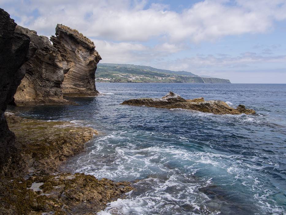 July 10, 2013 - On island off Vila Franca do Campo, Sao Miguel, Azores, Portugal.