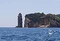 Island of the town of Vila Franca, from the boat.<br />July 10, 2013 - Vila Franca do Campo, Sao Miguel, Azores, Portugal.