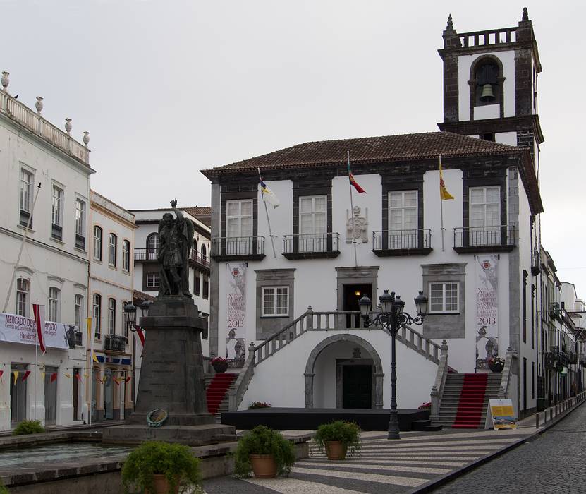 Municipal city hall.<br />July 10, 2013 - Ponta Delgada, Sao Miguel, Azores, Portugal.