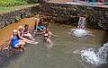 Baiba, Joyce, Miranda, Sati, Ronnie, and Melody.<br />At Poca da Dona Beija hot springs.<br />July 11, 2013 - Furnas, Sao Miguel, Azores, Portugal