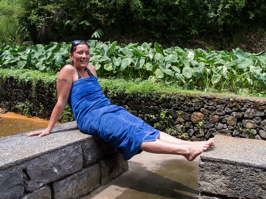 Melody.<br />At Poca da Dona Beija hot springs.<br />July 11, 2013 - Furnas, Sao Miguel, Azores, Portugal