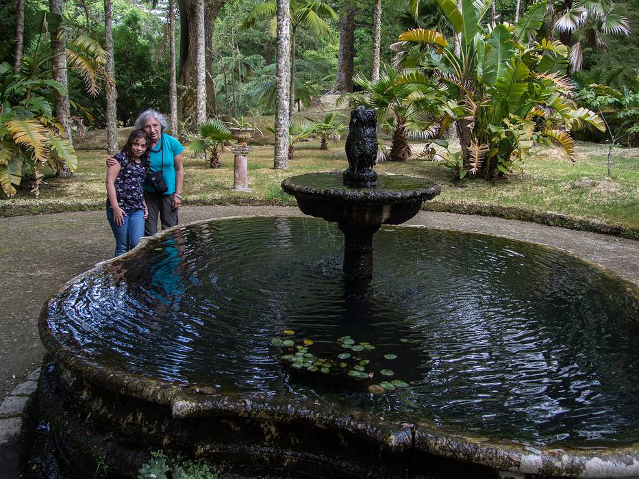 Miranda and Joyce.<br />July 11, 2013 - At the Terra Nostra Gardens in Furnas, Sao Miguel, Azores, Portugal.