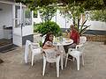 Miranda and Ronnie.<br />July 12, 2013 - At breakfast at our rental place in Lagoa, Sao Miguel, Azores, Portugal.