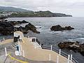 At the swimming complex.<br />Several stairs lead into the ocean.<br />July 12, 2013 - Lagoa, Sao Miguel, Azores, Portugal.