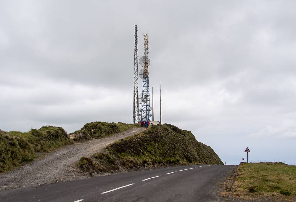 Melody and Sati leading the rest towards a potential paragliding take-off site.<br />July 12, 2013 - Pico do Fogo, Sao Miguel, Azores, Portugal.