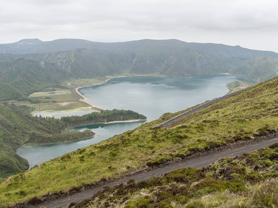 Lagoa do Fogo (Lake of Fire).<br />July 12, 2013 - Pico do Fogo, Sao Miguel, Azores, Portugal.