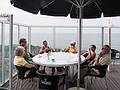 Joyce, Sati, Melody, Baiba, Miranda, and Ronnie.<br />Time to enjoy some drinks and appetizers.<br />July 12, 2013 - At the Tuka-Tula Bar, Santa Barbara Beach, Sao Miguel, Azores, Portugal.