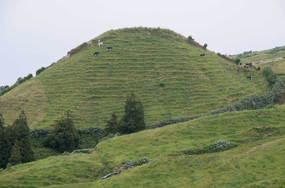 July 13, 2013 - Hike along rim of crater at Sete Cidades, Sao Miguel, Azores, Portugal.