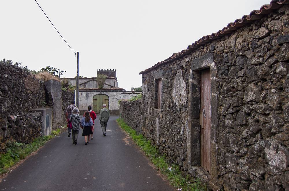 Sati, Joyce, Miranda, Melody, and Ronnie heading for dinner.<br />July 13, 2013 - Livramento, Sao Miguel, Azores, Portugal.