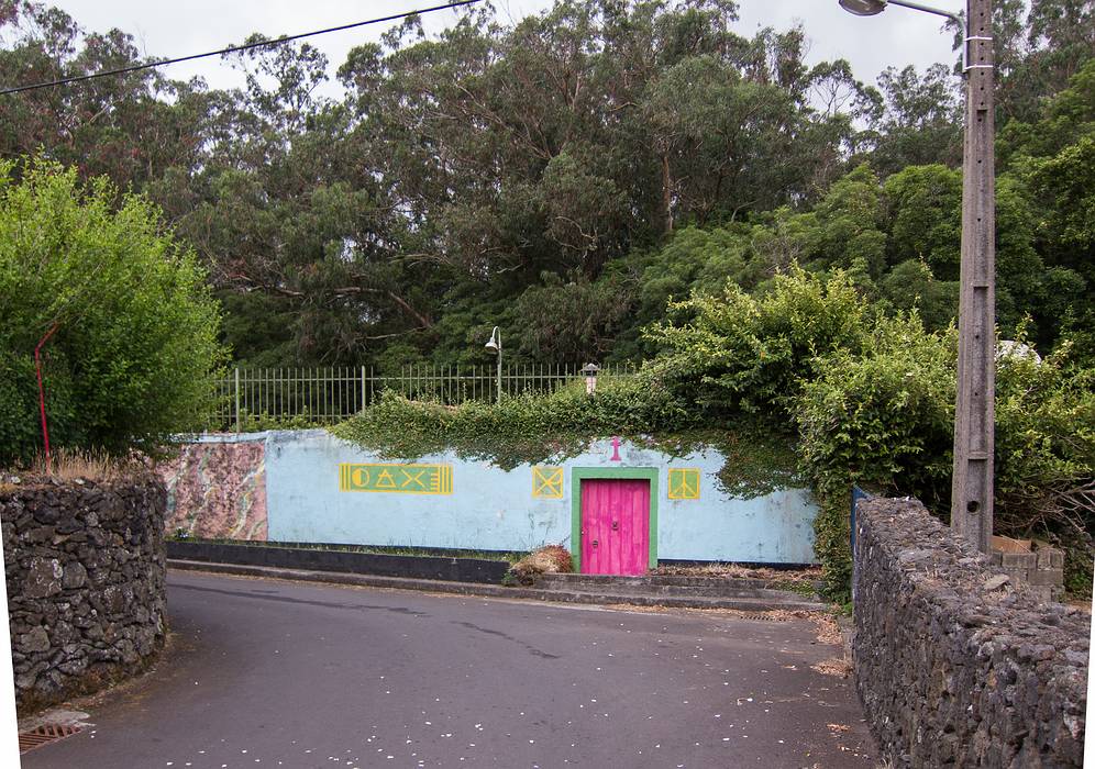 On way from Melody and Sati's rental to dinner.<br />July 13, 2013 - Livramento, Sao Miguel, Azores, Portugal.