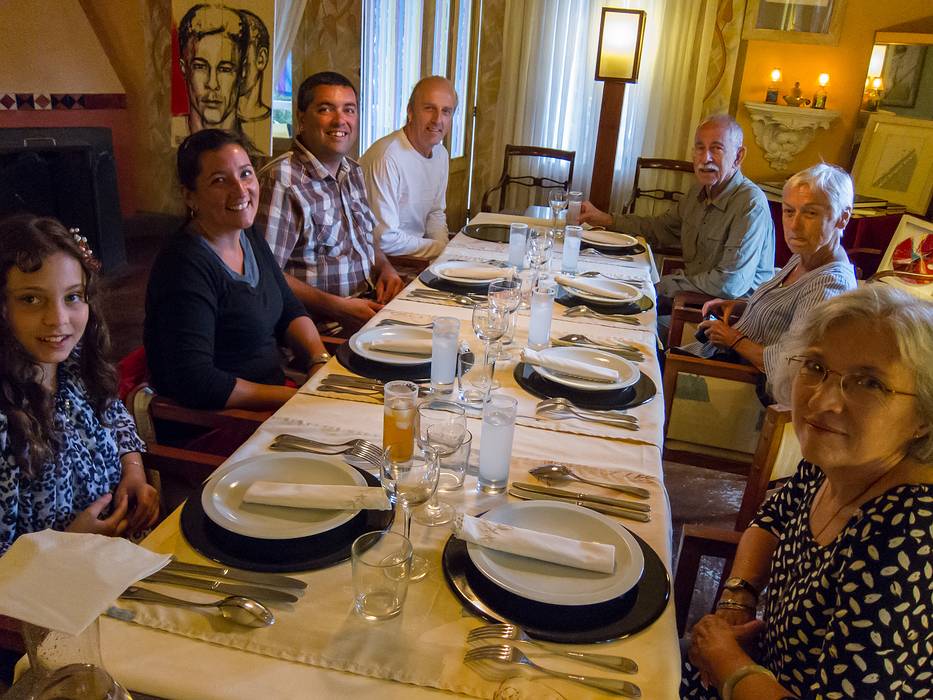 Miranda, Melody, Sati, host and artist Yves, Ronnie, Baiba, and Joyce.<br />July 13, 2013 - Livramento, Sao Miguel, Azores, Portugal.