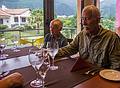 Baiba and Ronnie, waiting for our fumarole (volcanic steam vent) cooked dinner.<br />July 15, 2013 - Furnas, Sao Miguel, Azores, Portugal.