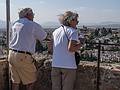 Salvador and Joyce atop the Sentinel Tower.<br />The fortress of Alcazaba.<br />July 4, 2013 - At the Alhambra in Granada, Spain.