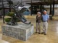 Joyce and Salvador next to a Dali sculpture.<br />July 4, 2013 - Marbella, Malaga, Spain.