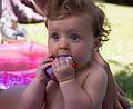 Lucia (Beatriz's daughter).<br />July 7, 2013 - At Salvador and Asuncion's in Madrid, Spain.