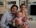 Marcos, Gonzalo, and Cristina.<br />July 8, 2013 - At Cristina and Marcos' in Madrid, Spain.