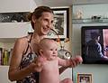 Cristina and son Gonzalo.<br />July 8, 2013 - At Cristina and Marcos' in Madrid, Spain.