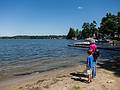 Matthew and Joyce at Lake Attitash.<br />A tour of Merrimac for Matthew.<br />August 11, 2013 - Merrimac, Massachusetts.