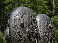 Jim Dine: 'Two Big Black Hearts', bronze.<br />August 24, 2013 - DeCordova Museum, Lincoln, Massachusetts.