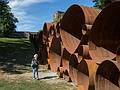 Joyce.<br />DeWitt Godfrey: 'Lincoln', COR-TEN steel and bolts.<br />August 24, 2013 - DeCordova Museum, Lincoln, Massachusetts.