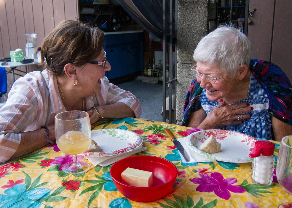 Ana and Marie.<br />August 25, 2013 - At Marie's in Lawrence, Massachusetts.