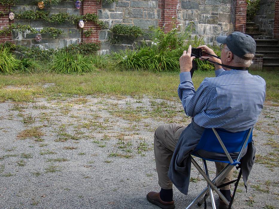 John sitting down on the job.<br />Sept. 8, 2013 - Maudslay State Park, Newburyport, Massachusetts.