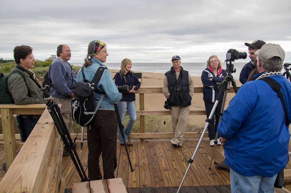 Some of those who attended the photo shoot (?, Norm, ?, Suzanne, ?, ?, Matt, Nancy).<br />A photo shoot with the Photographic Society of the Parker River National Wildlife Refuge.<br />Sept. 14, 2013 - Parker River National Wildlife Refuge, Plum Island, Massachusetts.
