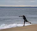 Fisherman casting his line.<br />A photo shoot with the Photographic Society of the Parker River National Wildlife Refuge.<br />Sept. 14, 2013 - Parker River National Wildlife Refuge, Plum Island, Massachusetts.