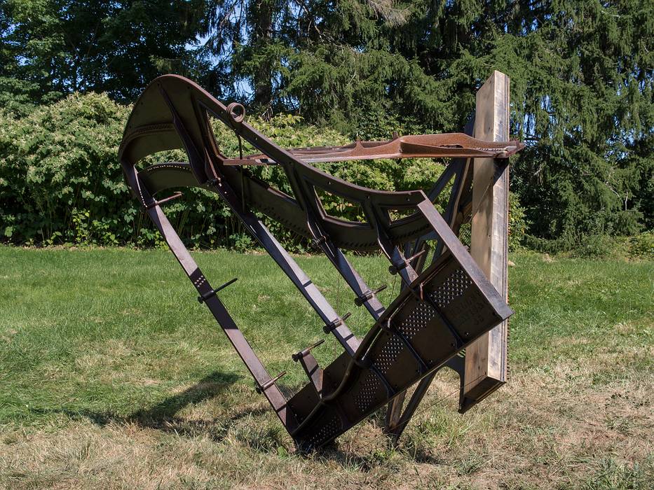 Gordon Przybyla and Damon Jespersen: Number 2.<br />Outdoor Sculpture at Maudslay.<br />Sept. 7-29, 2012 - Maudslay State Park, Newburyport, Massachusetts.