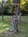 Patricia Skibbee, Kane M. Skibbee, Olivia J. Skibbee: Vines with Color.<br />Outdoor Sculpture at Maudslay.<br />Sept. 7-29, 2012 - Maudslay State Park, Newburyport, Massachusetts.