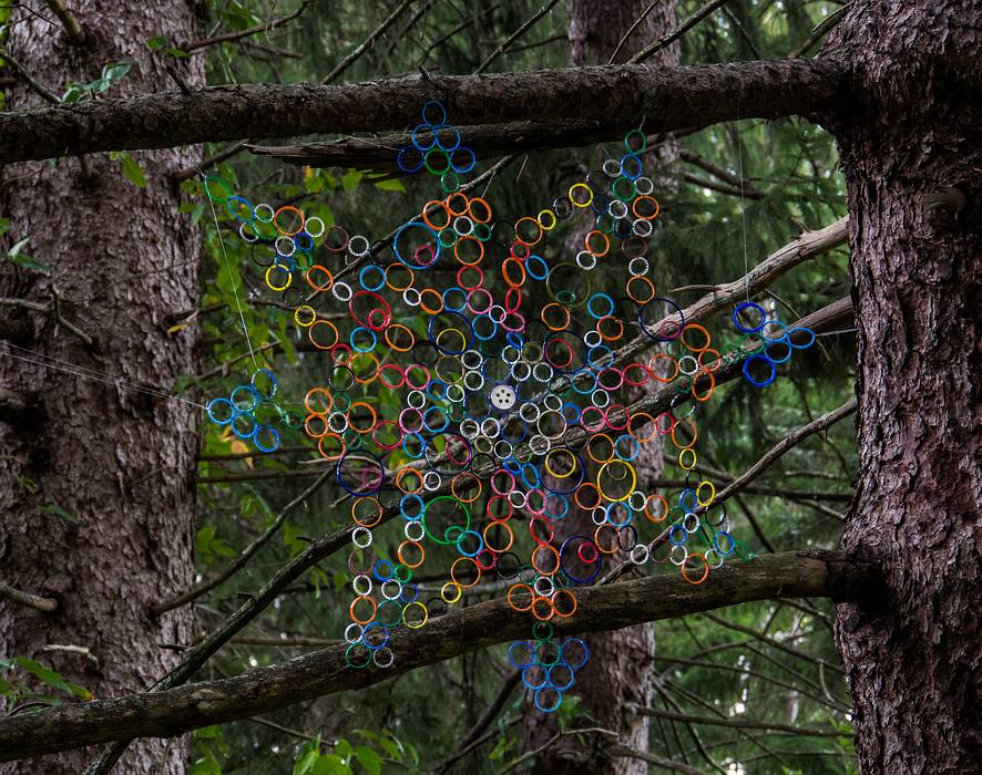 Nina Tanis: Rings End.<br />Outdoor Sculpture at Maudslay.<br />Sept. 7-29, 2012 - Maudslay State Park, Newburyport, Massachusetts.