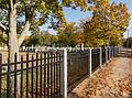 The Church Street cemetery has a new fence.<br />Oct.. 13, 2013 - Merrimac, Massachusetts.