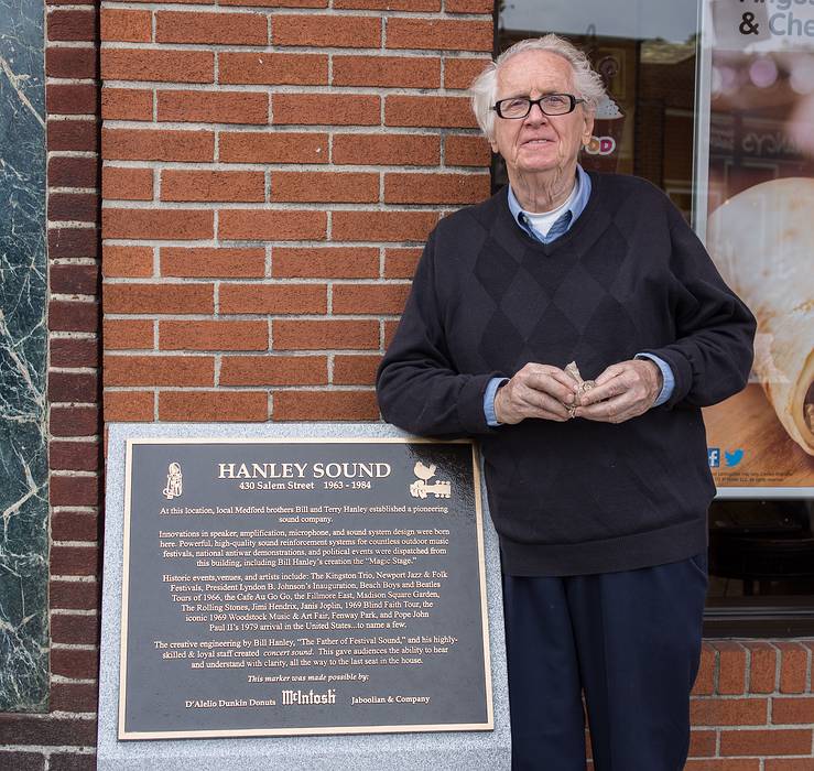 Bill Hanley.<br />Dedication for Bill Hanley and his brother Terry.<br />Oct. 19, 2013 -  Hines Square, Medford, Massachusetts.