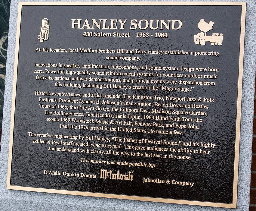 Dedication for Bill Hanley and his brother Terry.<br />Oct. 19, 2013 -  Hines Square, Medford, Massachusetts.