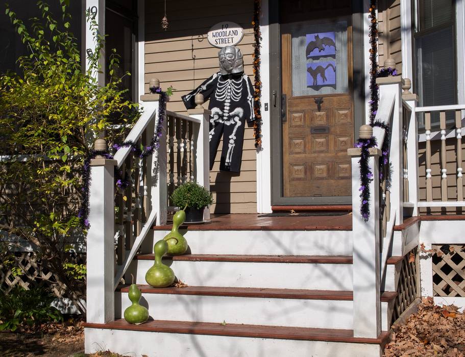 Getting ready for Halloween.<br />Oct. 21, 2013 - Merrimac, Massachusetts.