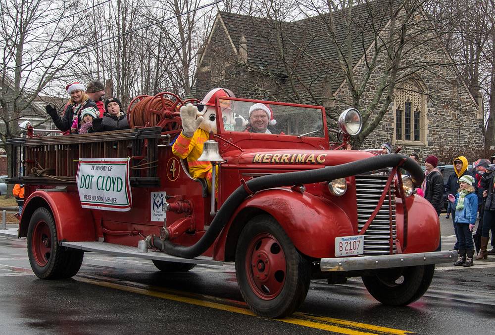 Dec. 1, 2013 - Santa Parade, Merrimac, Massachusetts.