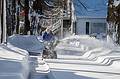 Egils using his new snowblower for the second time.<br />Dec. 18, 2013 - Merrimac, Massachusetts.